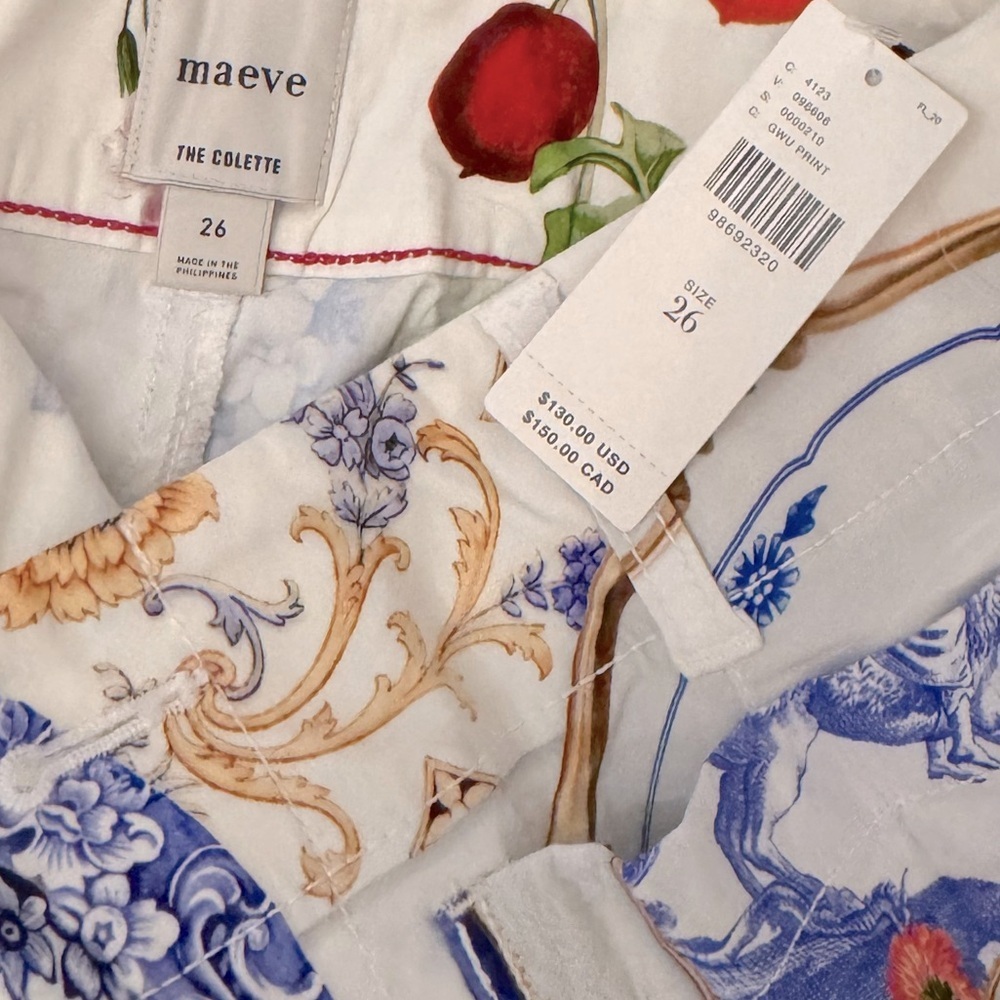 NWT Size 26 -The Colette Magic Fabric Crop Wide-Leg Pants by Maeve (NWT US$ 130) - Picture 10 of 16